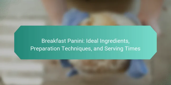 Breakfast Panini: Ideal Ingredients, Preparation Techniques, and Serving Times