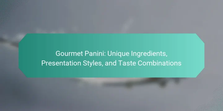 Gourmet Panini: Unique Ingredients, Presentation Styles, and Taste Combinations