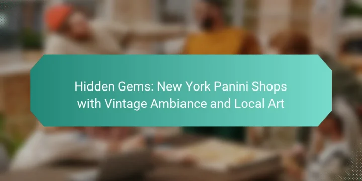 Hidden Gems: New York Panini Shops with Vintage Ambiance and Local Art
