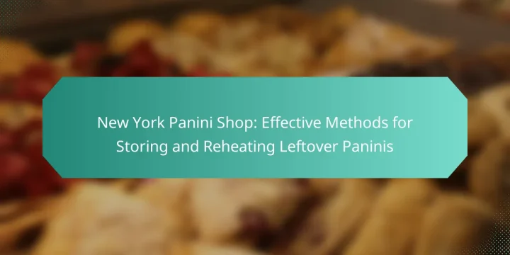 New York Panini Shop: Effective Methods for Storing and Reheating Leftover Paninis