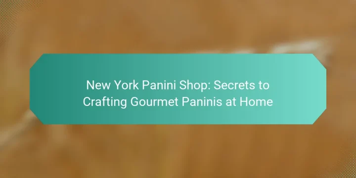 New York Panini Shop: Secrets to Crafting Gourmet Paninis at Home