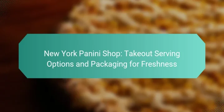 New York Panini Shop: Takeout Serving Options and Packaging for Freshness