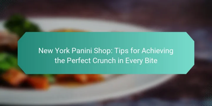 New York Panini Shop: Tips for Achieving the Perfect Crunch in Every Bite