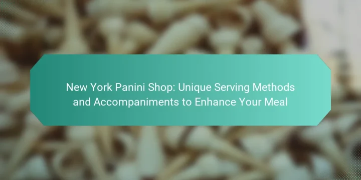 New York Panini Shop: Unique Serving Methods and Accompaniments to Enhance Your Meal