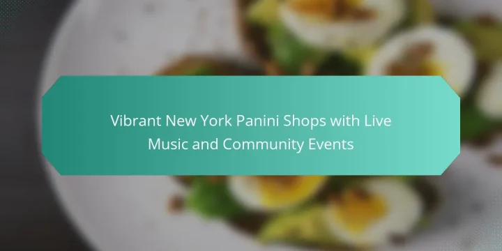 Vibrant New York Panini Shops with Live Music and Community Events